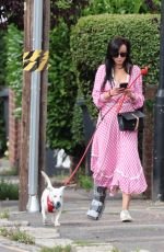 HELEN GEORGE Out with Her Dog in Meopham 07/19/2023