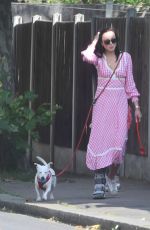 HELEN GEORGE Out with Her Dog in Meopham 07/19/2023