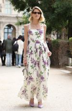 HELENA BORDON Arrives at Elie Saab Haute Couture/Spring Summer 23/24 Show at Paris Fashion Week 07/05/2023