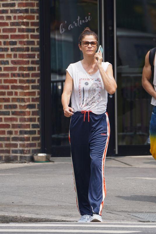 HELENA CHRISTENSEN Out and About in New York 06/30/2023