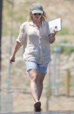 HILARY DUFF Arrives at Tumble Kick Studio in Studio City 07/01/2023