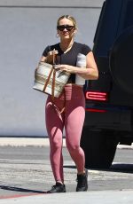 HILARY DUFF Arrives for a Workout in Studio City 07/15/2023