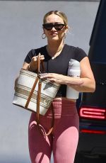 HILARY DUFF Arrives for a Workout in Studio City 07/15/2023