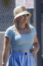 HILARY DUFF at a Park in Los Angeles 07/21/2023
