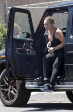 HILARY DUFF Heading to a Park After a Workout in Los Angeles 07/14/2023