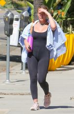 HILARY DUFF Leaves Workout in Los Angeles 07/20/2023