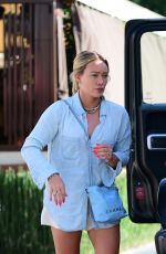 HILARY DUFF Out and About in Los Angeles 07/22/2023