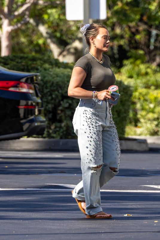HILARY DUFF Out in Studio City 07/19/2023