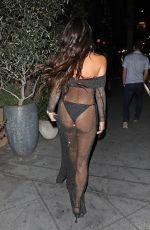 HOLLY SCARFONE Arrives at Fleur Room Lounge in West Hollywood 07/29/2023
