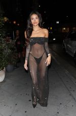 HOLLY SCARFONE Arrives at Fleur Room Lounge in West Hollywood 07/29/2023