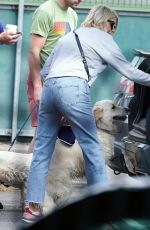 HOLLY WILLOGHBY Out with Her Dog Bailey in London 07/02/2023