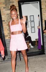 ISSA RAE Arrives at British Vogue x Self-portrait Summer Party in London 07/13/2023