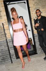 ISSA RAE Arrives at British Vogue x Self-portrait Summer Party in London 07/13/2023