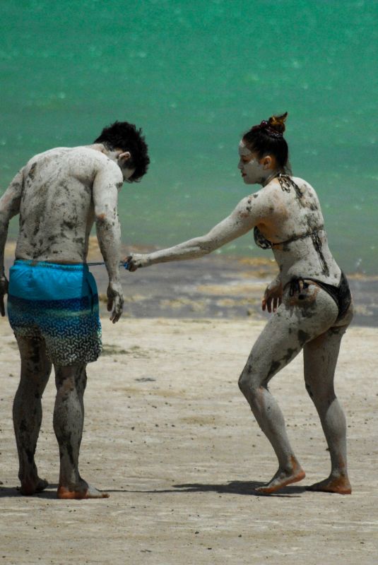 JAINA LEE ORTIZ and Jay Hayden on Vacation in Lake Specchio di Venere 07/05/2023