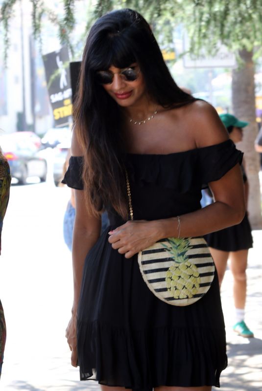 JAMEELA JAMIL at SAG AFTRA Strike at Warner Brothers in Los Angeles 07/28/2023