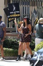 JAMEELA JAMIL at SAG-AFTRA Strike at Warner Brothers Studio in Burbank 07/21/2023