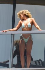 JASMINE SANDERS in Bikini on Her Balcony in Miami 07/09/2023
