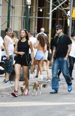 JENAYE NOAH and G-Eazy Out with Their Dogs New York 07/21/2023