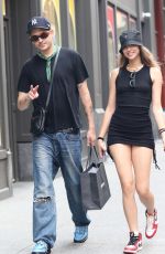 JENAYE NOAH and G-Eazy Out with Their Dogs New York 07/21/2023
