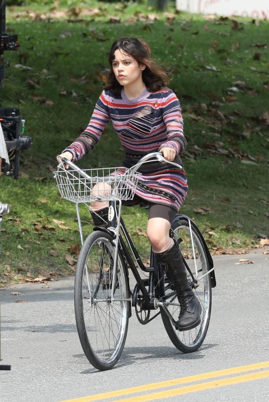JENNA ORTEGA on the Set of Beetlejuice 2 in East Corinth 07/11/2023