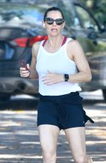 JENNIFER GARNER Out Jogging in Santa Monica 07/17/2023