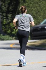 JENNIFER GARNER Out Jogging with a Friend in Brentwood 07/21/2023