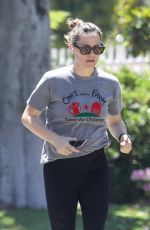 JENNIFER GARNER Out Jogging with a Friend in Brentwood 07/21/2023