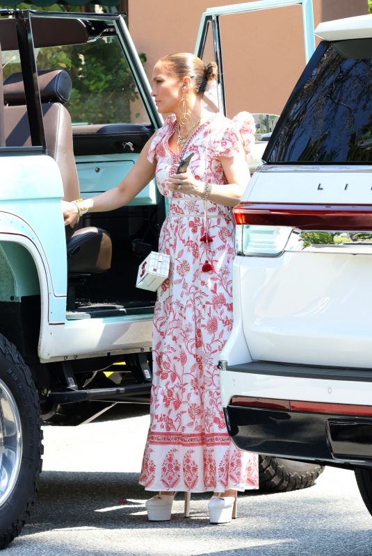 JENNIFER LOPEZ and Ben Affleck at Their 1 Year Anniversary at Beverly Hills Hotel 07/16/2023