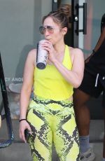 JENNIFER LOPEZ Arrives at Tracy Anderson Studio in Studio City 07/19/2023