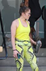 JENNIFER LOPEZ Arrives at Tracy Anderson Studio in Studio City 07/19/2023