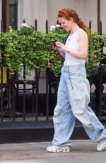 JESS GLYNNE Out for Lunch with a Friend in London 07/07/2023
