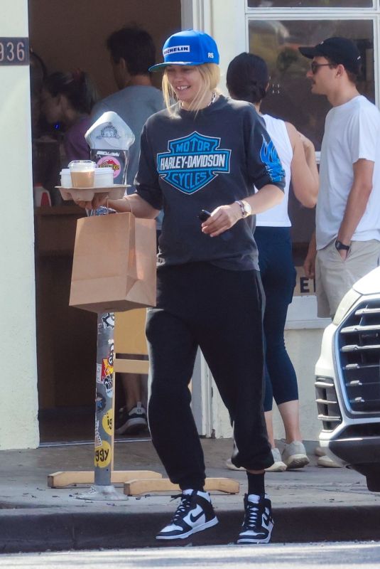 JESSICA HART Out for Morning Coffee in Los Feliz 07/30/2023