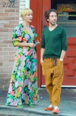 JOCELYN TOWNE and Simon Helberg Out for Lunch in Los Feliz 07/18/2023