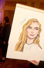 JODIE COMER at a Caricature Portrait Celebration in New York 06/05/2023