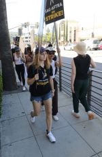 JOEY KING at Sag-aftra Actors Union Strike in Los Angeles 07/18/2023