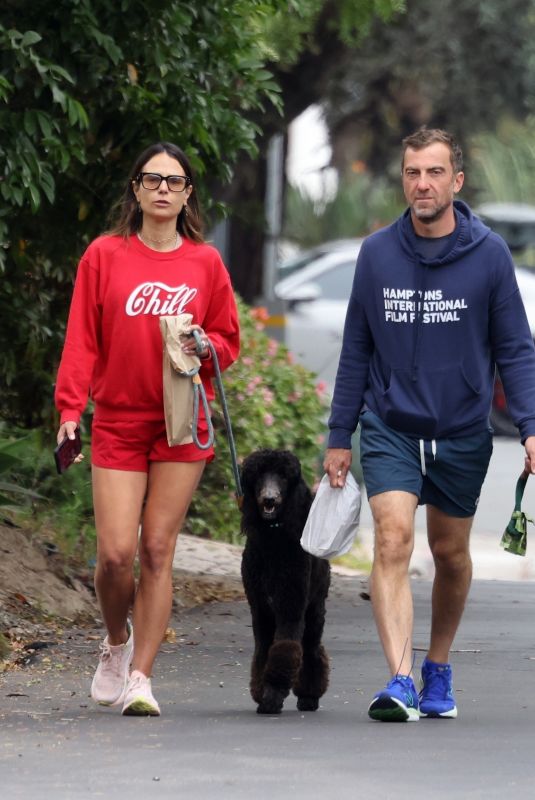 JORDANA BREWSTER and Mason Morfit Out with Their Dogs in Santa Barbara 07/04/2023