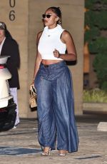 JORDYN WOODS and Karl-Anthony Towns Night Out in Malibu 07/16/2023