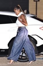 JORDYN WOODS and Karl-Anthony Towns Night Out in Malibu 07/16/2023