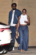 JORDYN WOODS and Karl-Anthony Towns Night Out in Malibu 07/16/2023