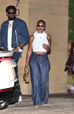 JORDYN WOODS and Karl-Anthony Towns Night Out in Malibu 07/16/2023
