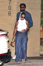 JORDYN WOODS and Karl-Anthony Towns Night Out in Malibu 07/16/2023