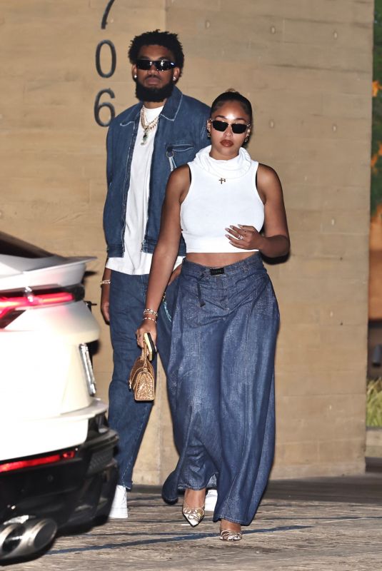 JORDYN WOODS and Karl-Anthony Towns Night Out in Malibu 07/16/2023