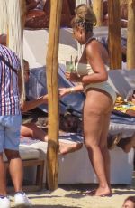 JORDYN WOODS in Swimsuit at a Beach in Mykonos 07/29/2023