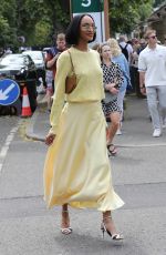 JOURDAN DUNN Arrives at Wimbledon Tennis Championships in London 07/09/2023