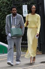 JOURDAN DUNN Arrives at Wimbledon Tennis Championships in London 07/09/2023