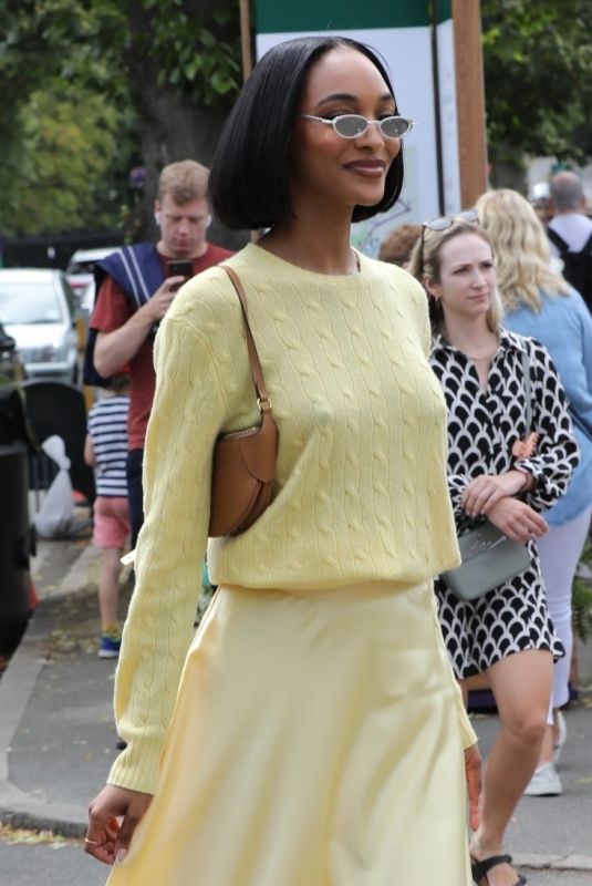 JOURDAN DUNN Arrives at Wimbledon Tennis Championships in London 07/09/2023