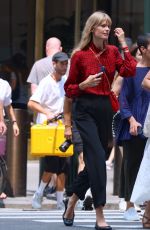 JULIA STEGNER at a Photoshoot for Carolina Herrera on Fifth Avenue in New York 07/17/2023