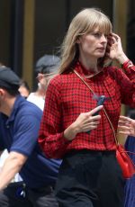 JULIA STEGNER at a Photoshoot for Carolina Herrera on Fifth Avenue in New York 07/17/2023