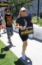 JUNE DIANE RAPHAEL Supports SAG-AFTRA Strike at Netflix in Hollywood 07/14/2023
