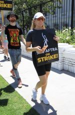 JUNE DIANE RAPHAEL Supports SAG-AFTRA Strike at Netflix in Hollywood 07/14/2023